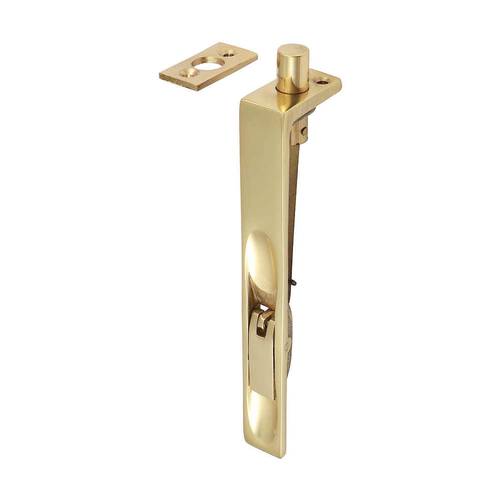 Lever Action Flush Bolt - Polished Brass