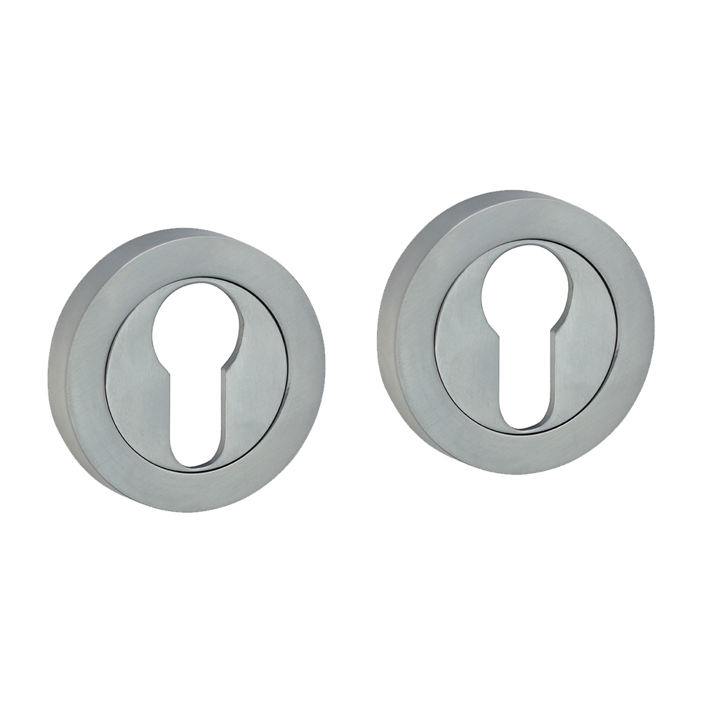 Euro Profile Escutcheon - Satin Chrome