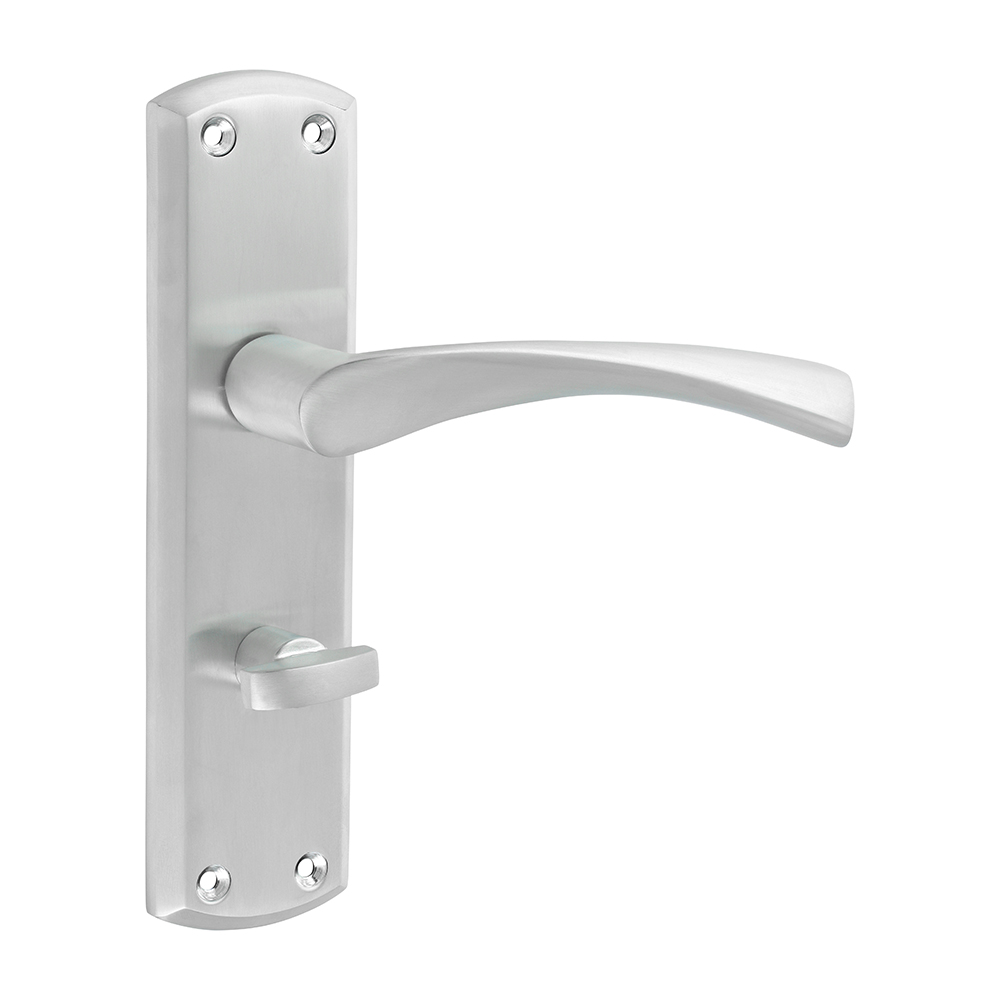 Zeta Bathroom Handles - Satin Chrome