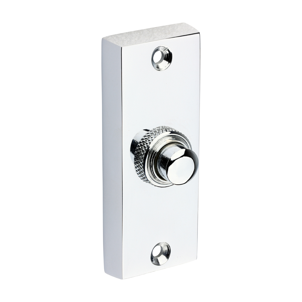 Traditional Door Bell Push - Polished Chrome