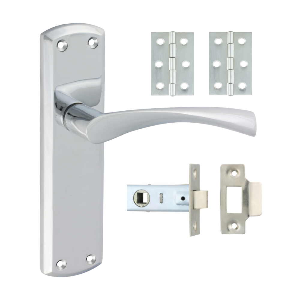 Picture of Zeta Latch Door Pack - Polished Chrome 1