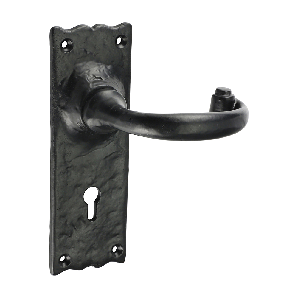 Picture of Traditional Lever Lock Handles - Antique Black