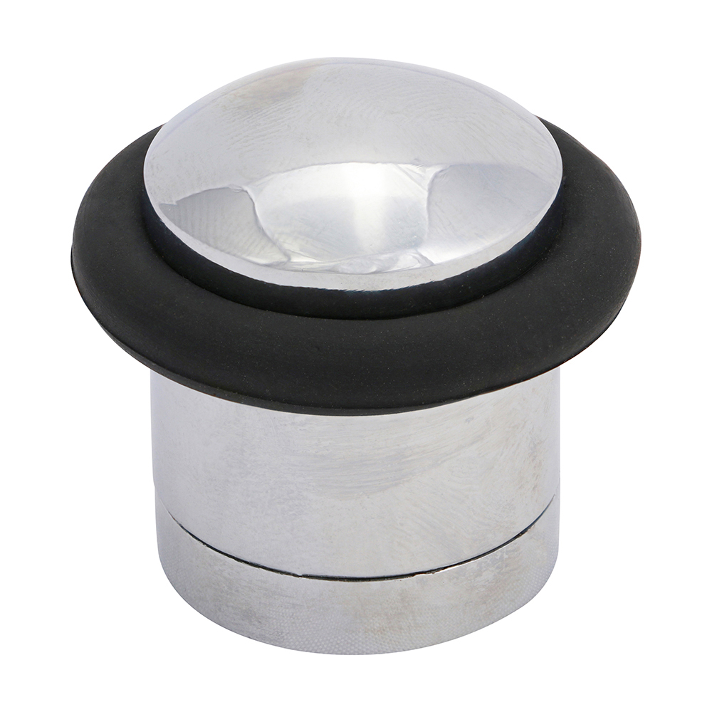 Cylinder Door Stop - Polished Chrome