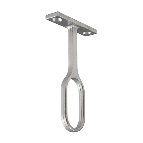 Centre Bracket - For Oval Tube - Polished Chrome