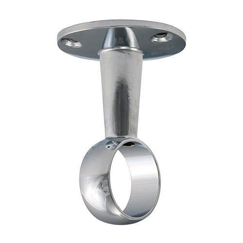 Centre Bracket - For Round Tube - Polished Chrome