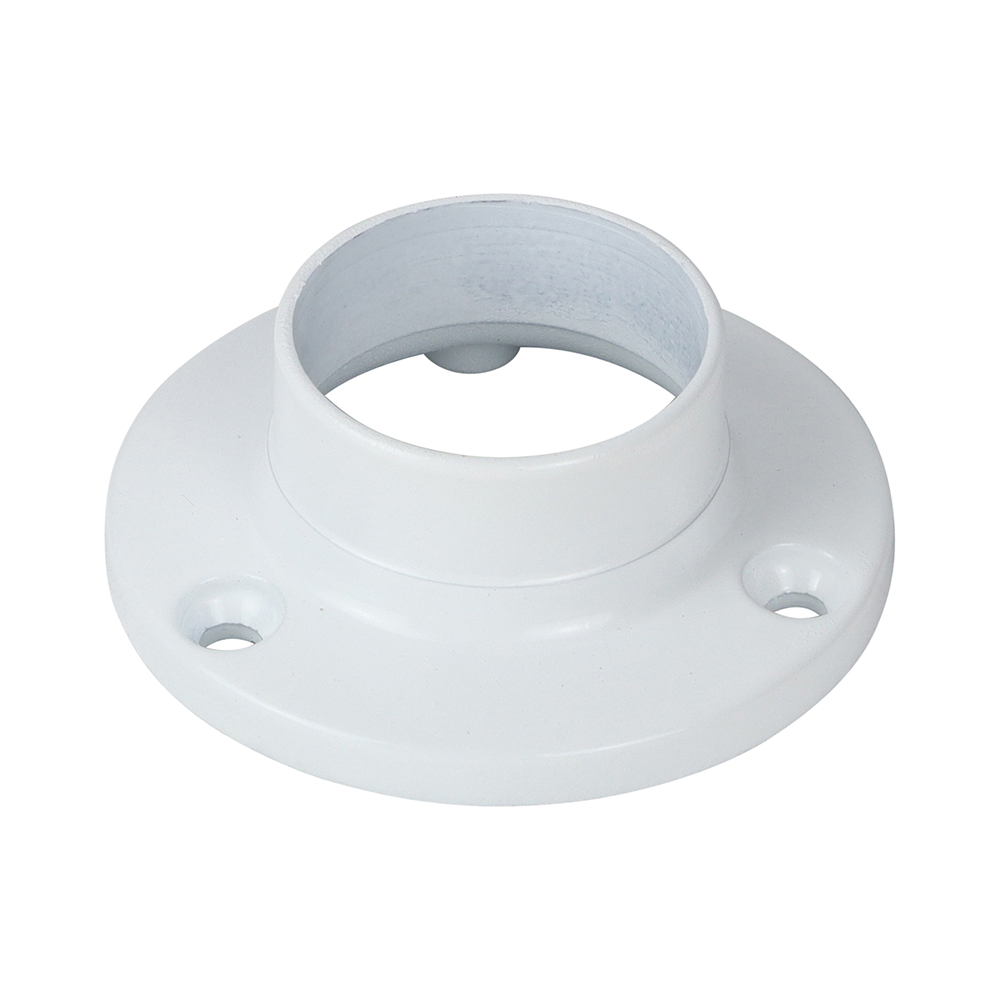 End Sockets - For Round Tube - White