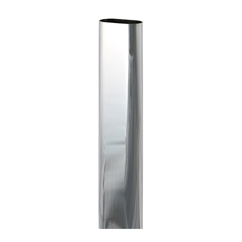 Wardrobe Rail - Oval - Polished Chrome