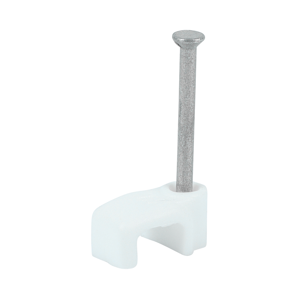 Flat Cable Clips - White