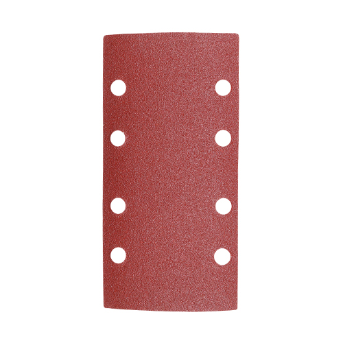 1/3 Sanding Sheets - 80 Grit - Red - Punched