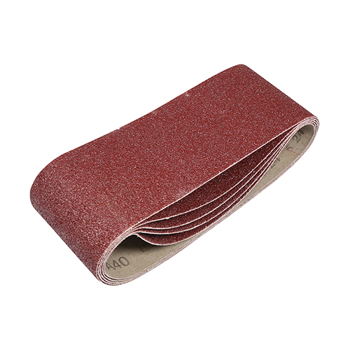 Sanding Belts - 40 Grit - Red