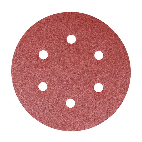 Random Orbital Sanding Discs - 180 Grit - Red