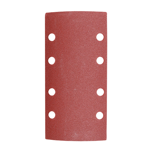 1/3 Sanding Sheets - 120 Grit - Red - Punched