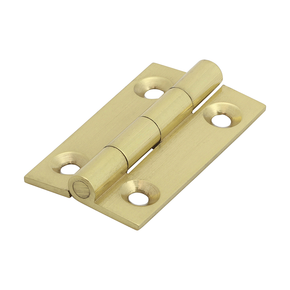 Solid Drawn Hinge - Solid Brass - Polished Brass