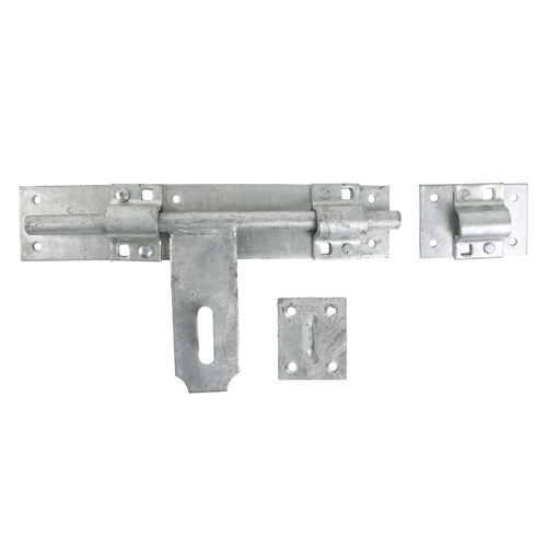 Heavy Cross Pattern Door Bolt - Hot Dipped Galvanised