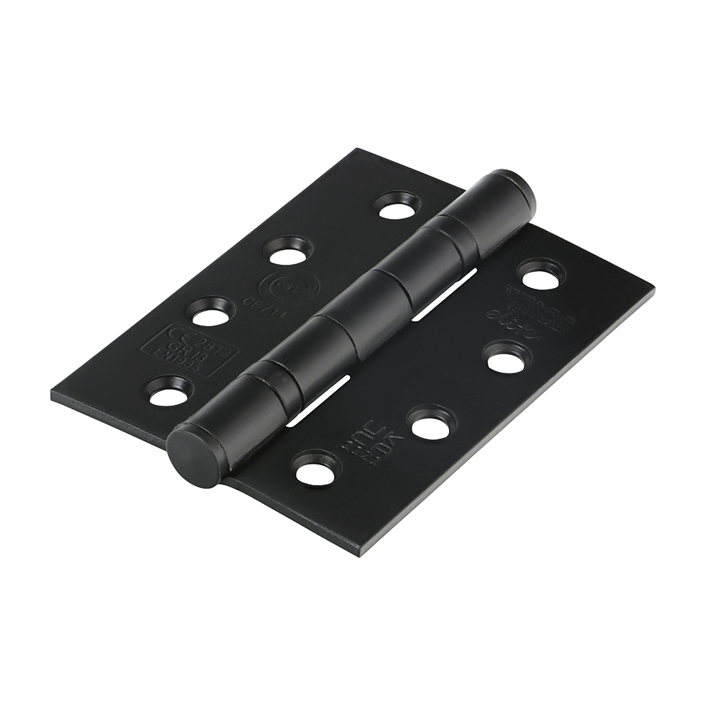 Grade 13 Fire Door Hinges - Matt Black Stainless Steel