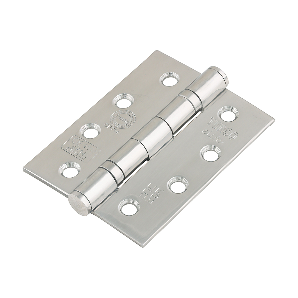 Grade 13 Fire Door Hinges - Polished Stainless Steel