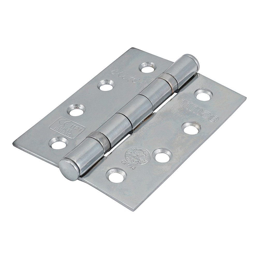 Grade 11 Ball Bearing Fire Door Hinges - Polished Chrome