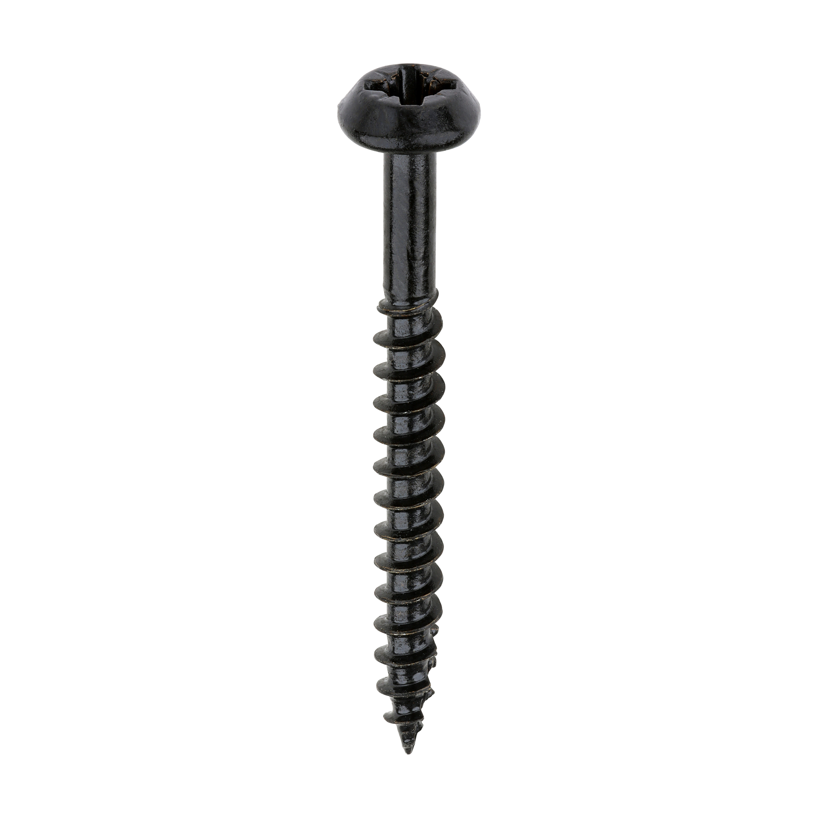 Rainwater Screws - PZ - Low Profile Pan - Exterior - Black