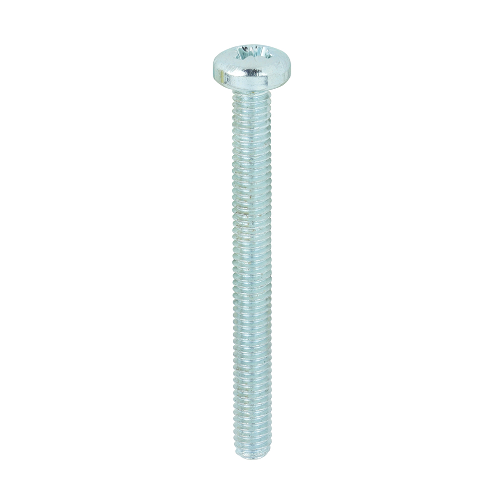 Metric Threaded Machine Screws - PZ - Pan Head - Zinc