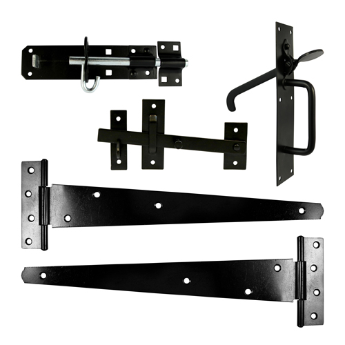 Side Gate Kit - Suffolk Latch - Black