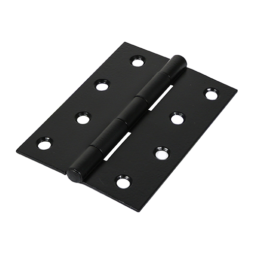 Plain Butt Hinge - Fixed Pin (1838) - Black