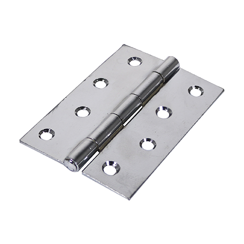 Plain Butt Hinge - Fixed Pin (1838) - Polished Chrome