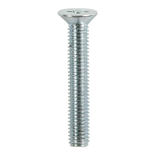 Metric Threaded Machine Screws - PZ - Countersunk - Zinc