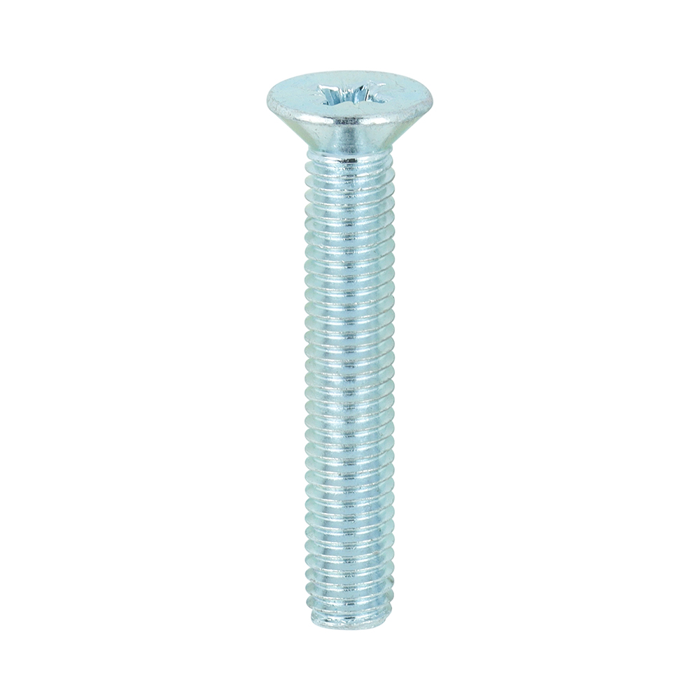 Metric Threaded Machine Screws - PZ - Countersunk - Zinc