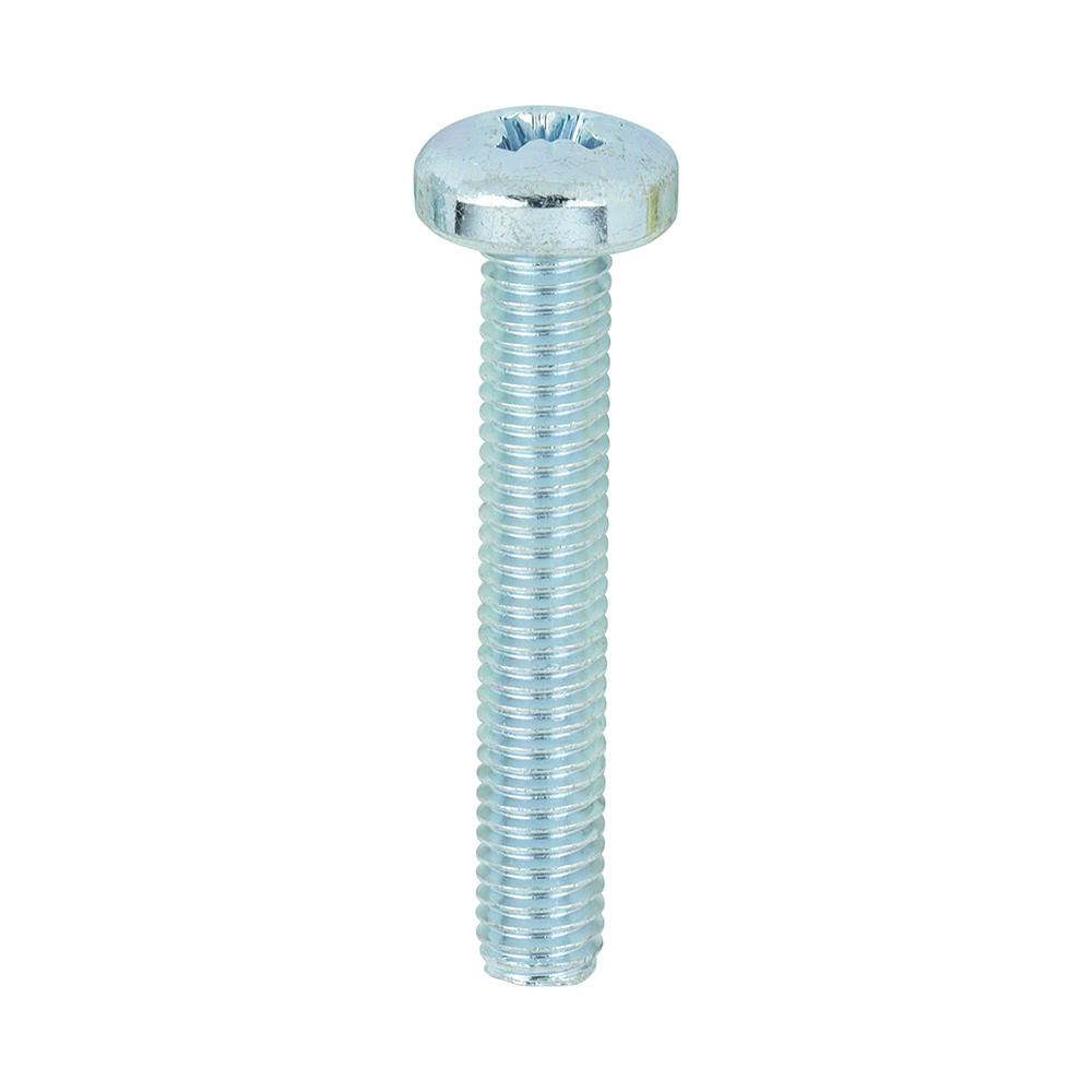 Metric Threaded Machine Screws - PZ - Pan Head - Zinc