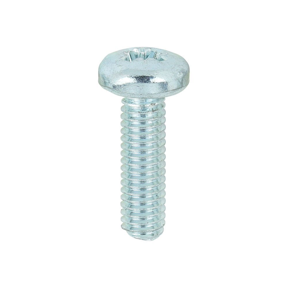 Metric Threaded Machine Screws - PZ - Pan Head - Zinc