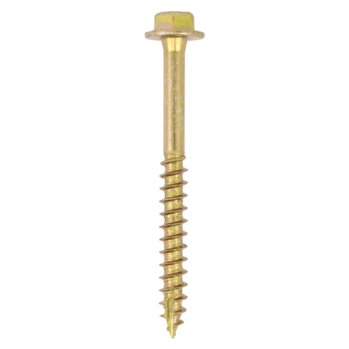 Solo Coach Screws - Hex Flange - Yellow