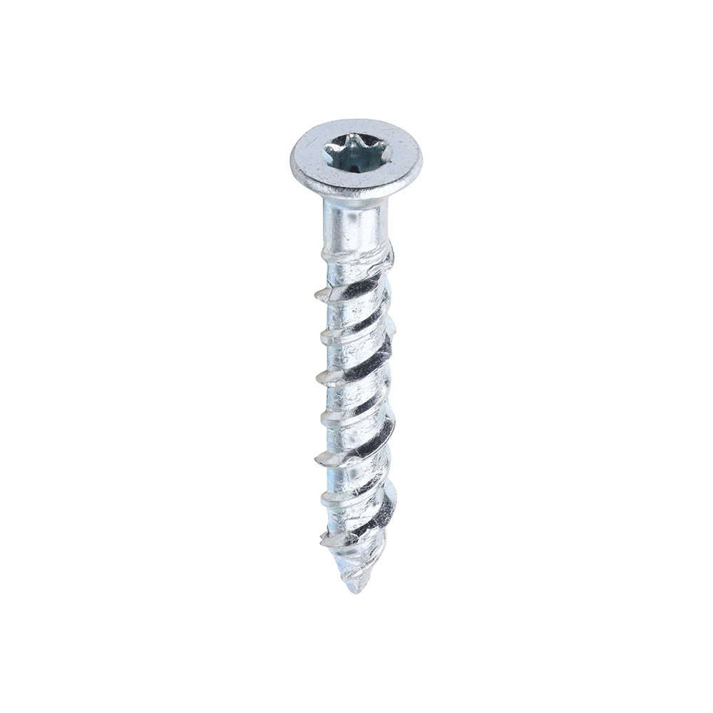 Masonry Screws - TX - Countersunk - Zinc