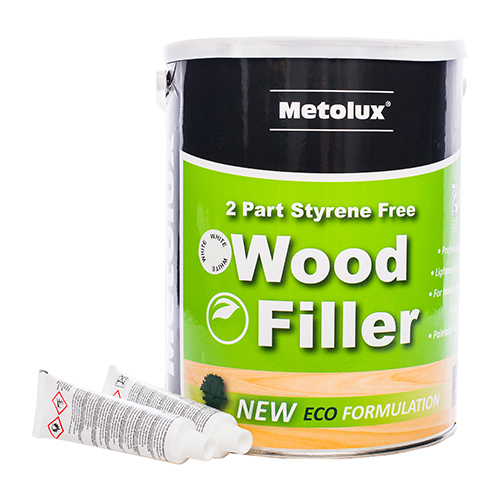 Metolux 2 Part Styrene Free  Wood Filler - White