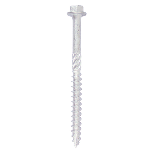 Timber Frame Construction & Landscaping Screws - Hex - Exterior - Silver Organic