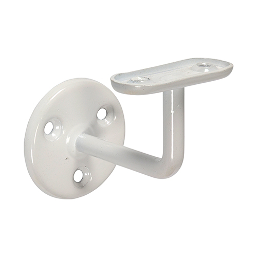 Steel Handrail Brackets - White