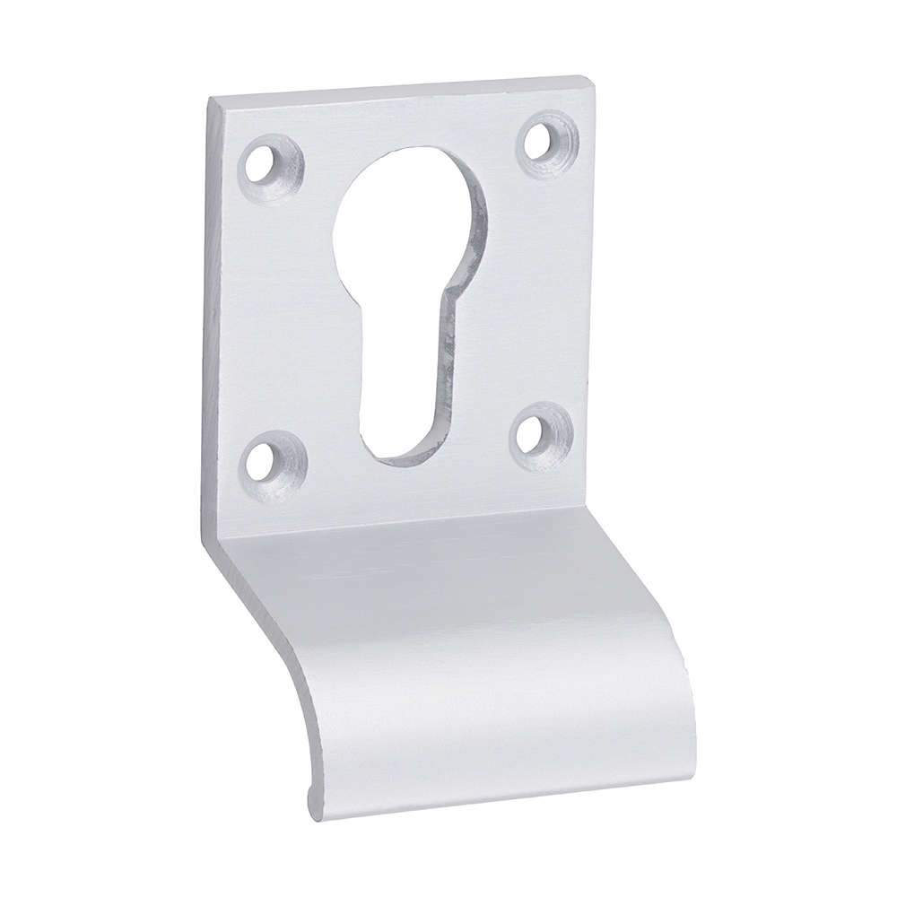 Euro Profile Cylinder Door Pull - Satin Anodised Aluminium