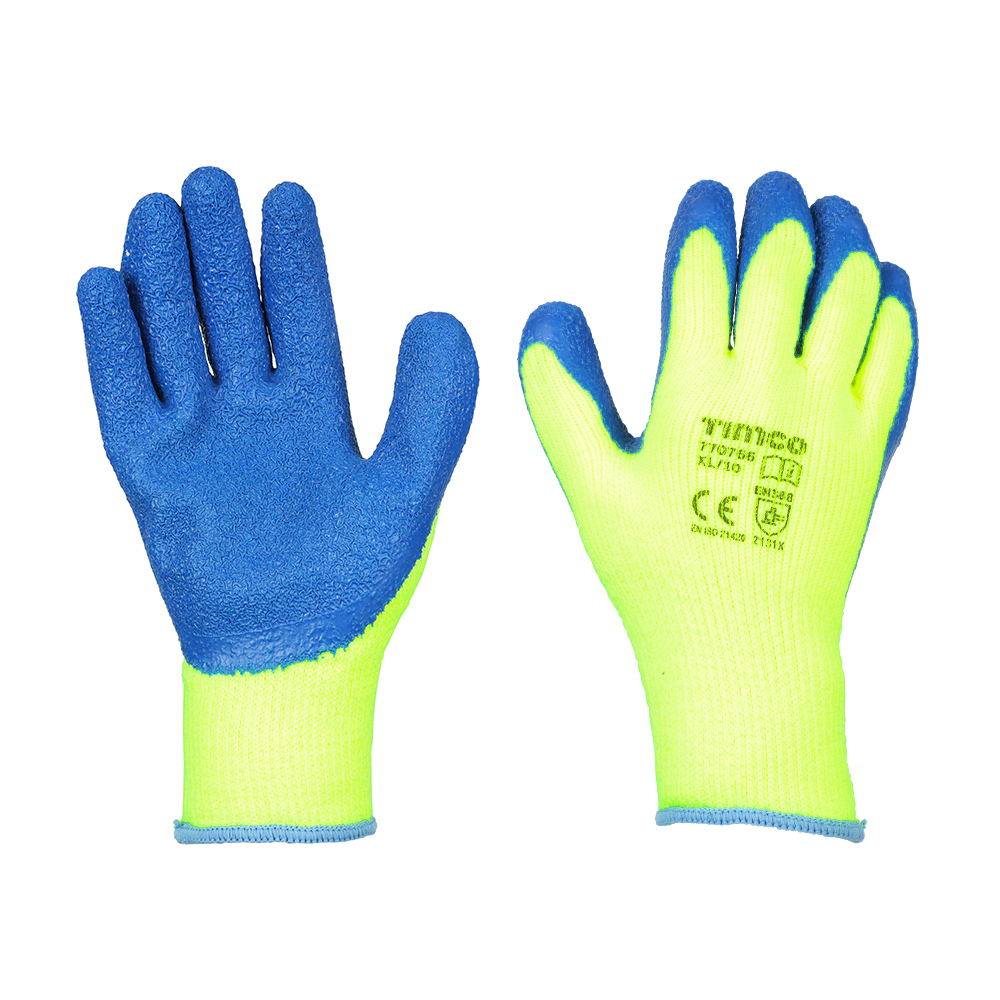 Warm Grip Gloves - Crinkle Latex Coated Polyester