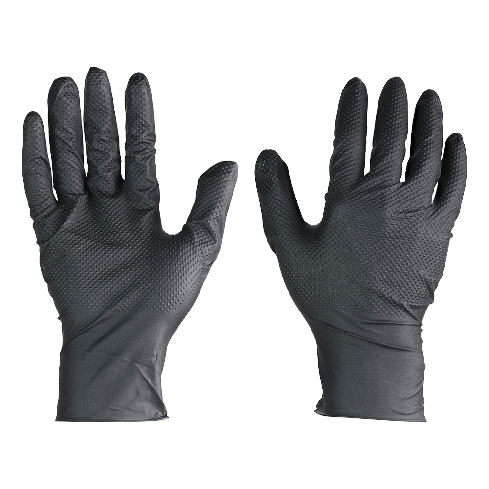 NITRILE COTTON COATED NON-CUT NYLON FITTED WORK GLOVES PROTECTION