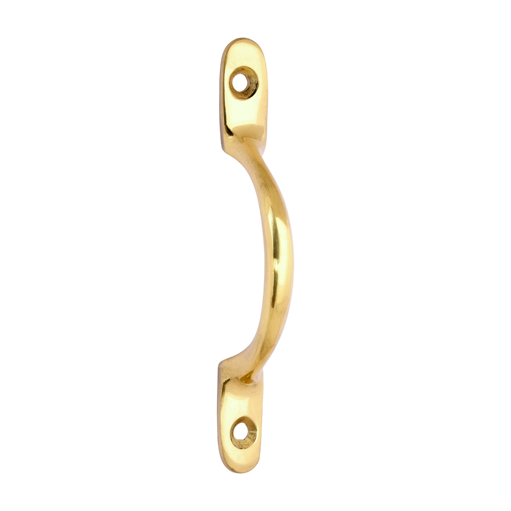 Picture of Traditional Pattern Sash Pull Handle - Polished Brass