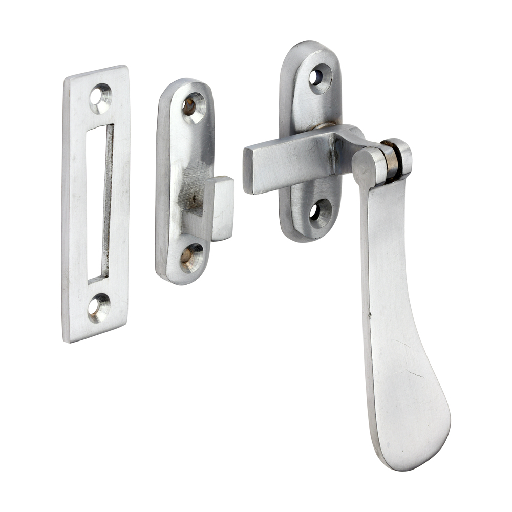 Picture of Hook & Mortice Plate Casement Fastener - Satin Chrome