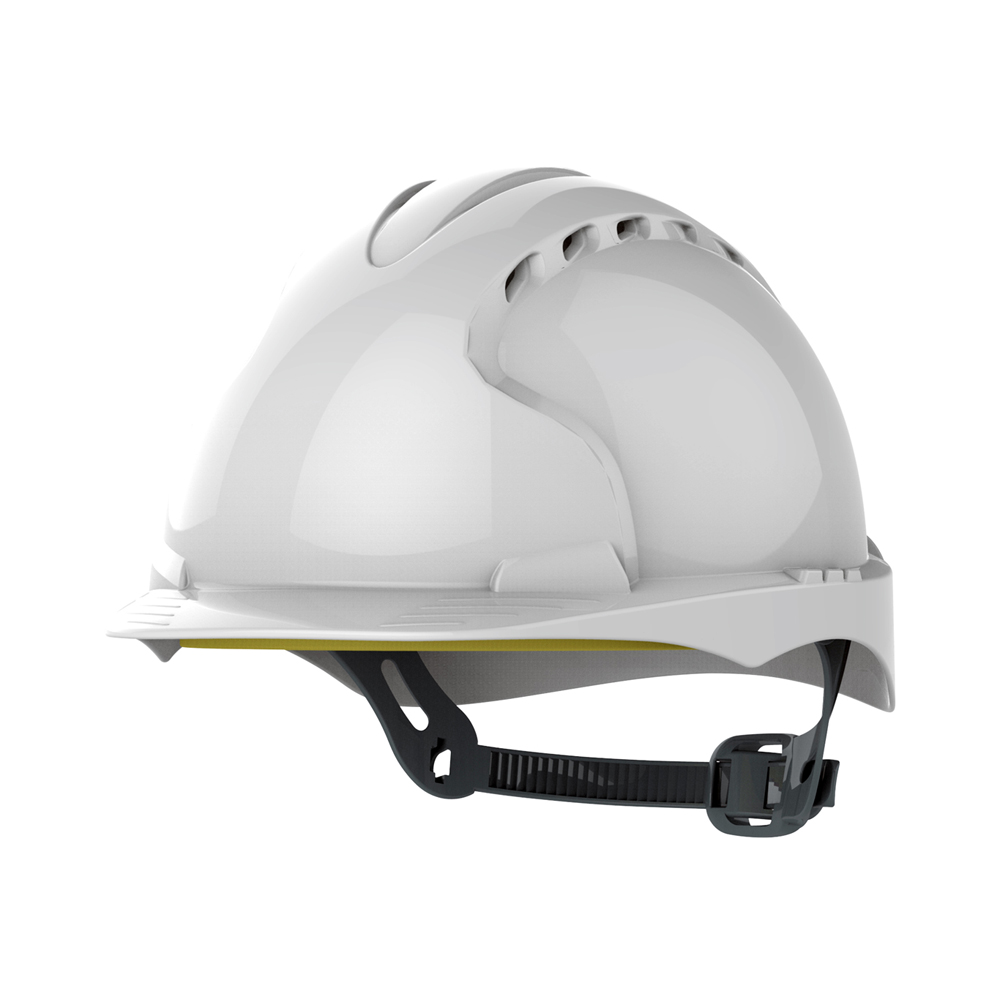 EVO®2 Industrial Safety Helmet - OneTouch™ Slip Ratchet - Mid Peak - Vented - White