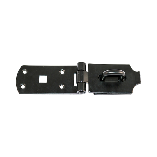 Secure Bolt On Hasp & Staple - Heavy Duty - Black