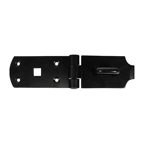 Secure Bolt On Hasp & Staple - Heavy Duty - Black