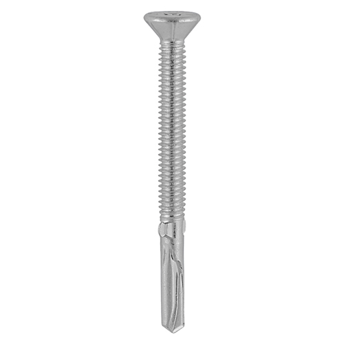 Metal Construction Timber to Heavy Section Screws - Countersunk - Wing-Tip - Self-Drilling - Exterior - Silver Organic