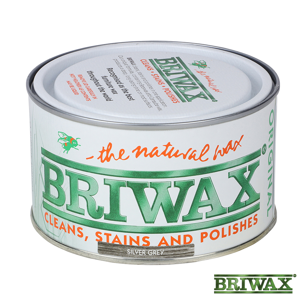 Briwax (Silver Gray) Furniture Wax Polish, Cleans, stains, and