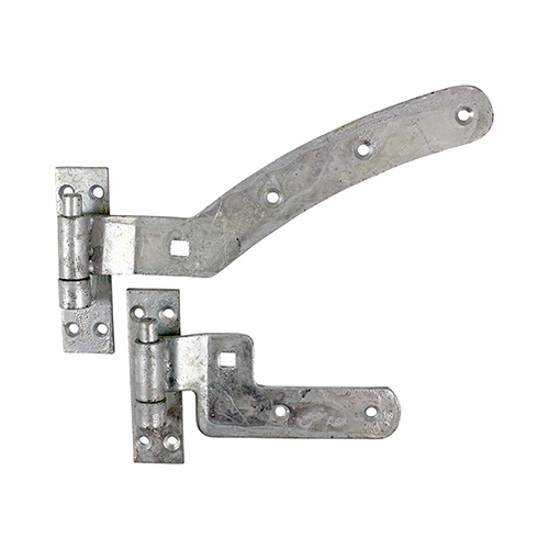 Picture of Pair of Curved Rail Hinge Set - Left Hand - Hot Dipped Galvanised