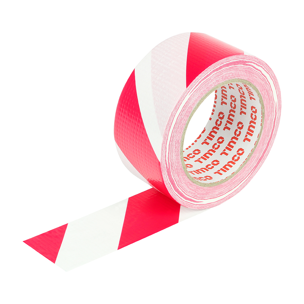 Hazard Warning Cloth Tape - Red and White