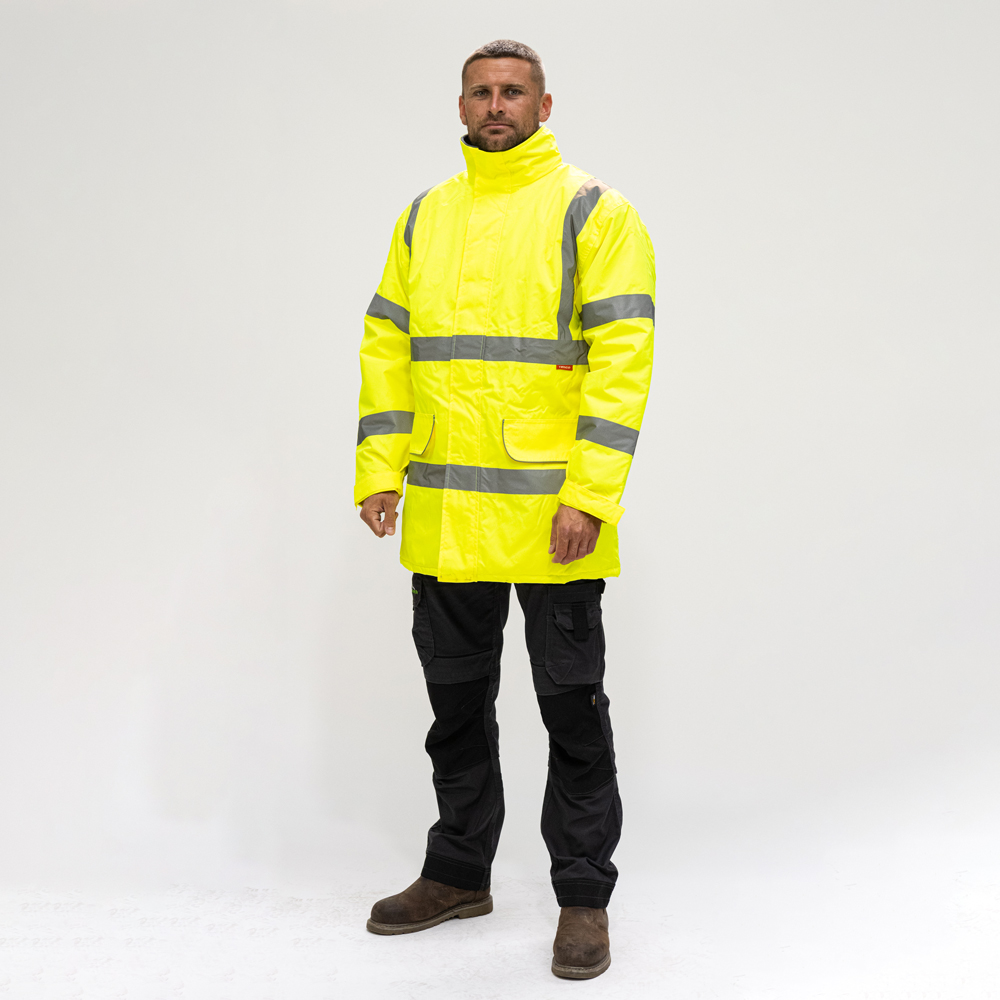 Hi-Visibility Parka Jacket - Yellow