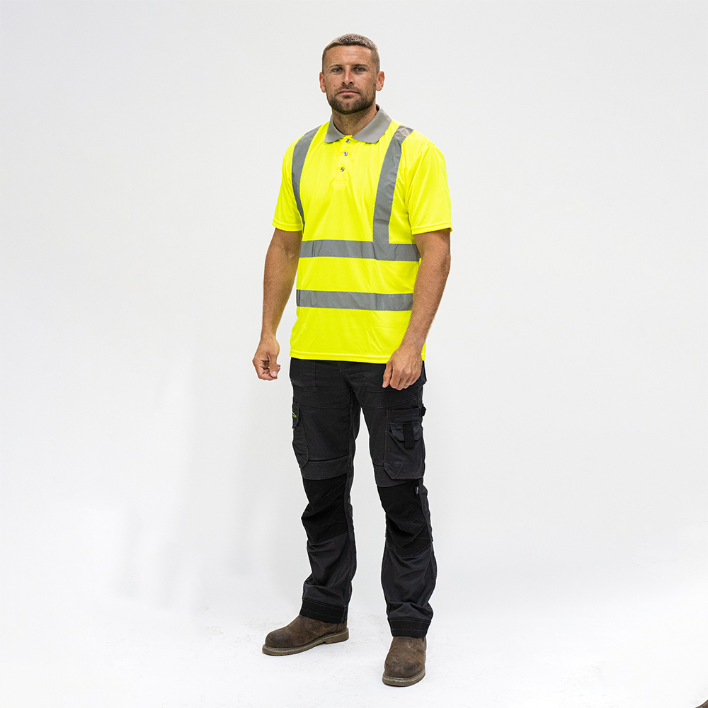 Hi-Visibility Polo Shirt - Short Sleeve - Yellow