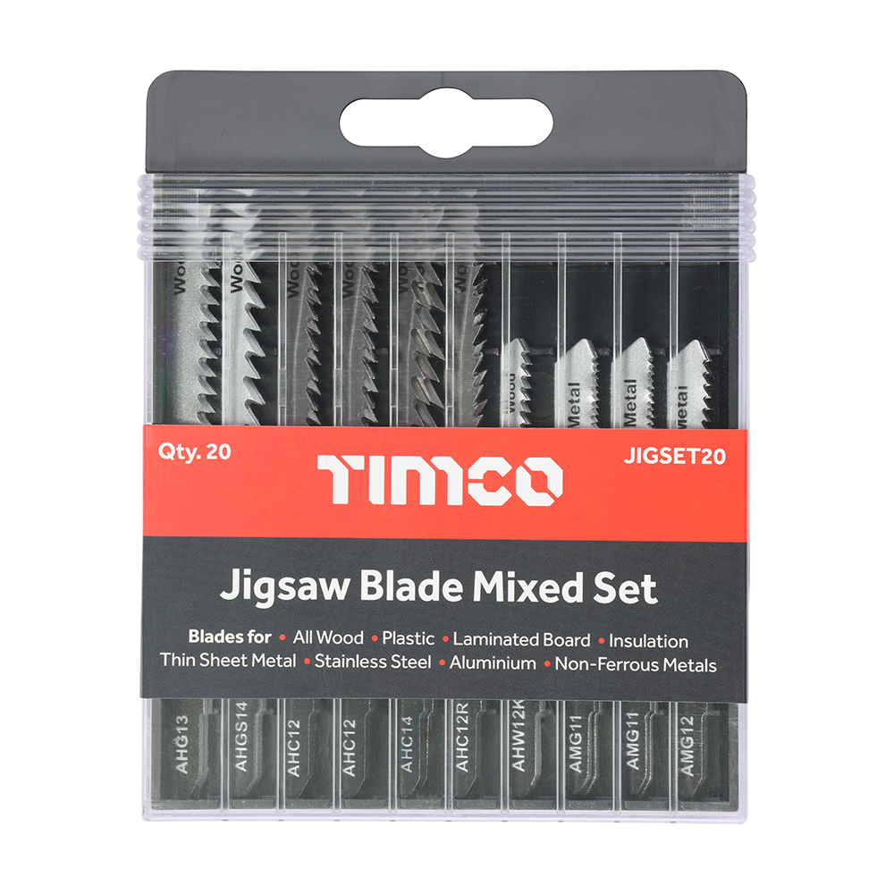 Mixed Jigsaw Set - Wood & Metal Cutting - High Carbon Steel & HSS Blades